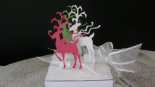 Die cuts standing up on gift box!