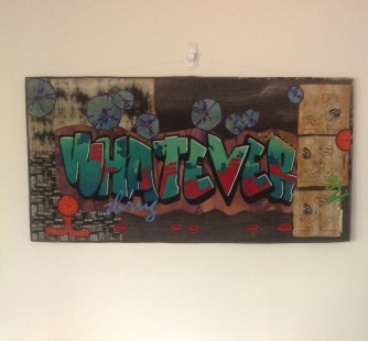 'Whatever' art quilt. Designed and stitched by Barbara Kavermann, Auckland, New Zealand.